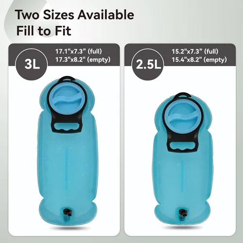 Vista 6 de MARCHWAY Bolsa de hidratación de TPU de 2L/2.5L/3L, bolsa de depósito de agua ultra duradera con tubo aislado para hidratación para ciclismo