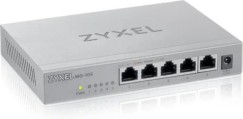 Vista 13 de Zyxel Conmutador Ethernet de red de 5 puertos No administrado 2.5G XMG-105 5x 2.5G + 1x 10G SFP+, Fanless, Plug-and-Play Installation