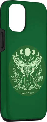 Vista 3 de Funda para iPhone 15 Celtic Wicca Ostara Oculta Moon Moth