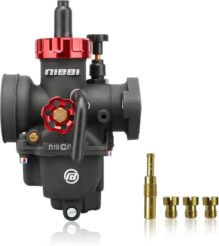 Vista 12 de Carburador NIBBI PE17mm, Compatible con motores de motocicleta de brida de 100cc 110cc, con chorro piloto principal, compatible con YAMAHA HONDA