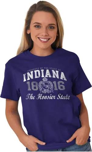 Vista 21 de Indiana Midwestern Souvenir Tourist in Crewneck Camisetas Mujer