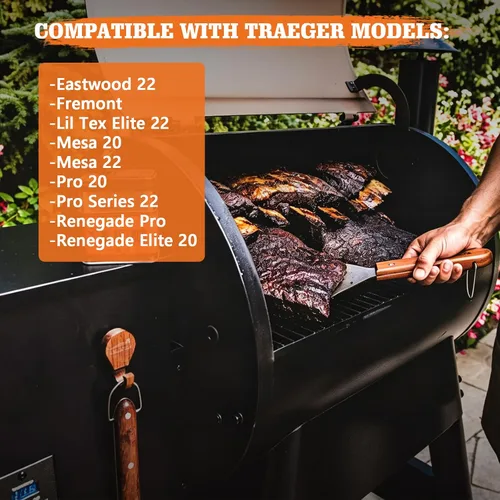 Vista 3 de Kit de bujes de motor de barrena de encendido directo de 17 pulgadas, repuesto para parrillas de pellets Traeger Eastwood 22, Fremont, Lil Tex Elite