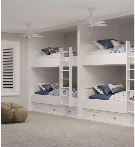 Vista 3 de Progress Lighting Drift Collection Ventilador de techo de cuatro aspas de 32