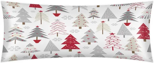 Vista 11 de Funda de almohada corporal de satén con cremallera, 21 x 54 pulgadas, funda de almohada decorativa larga, funda de almohada corporal para adultos