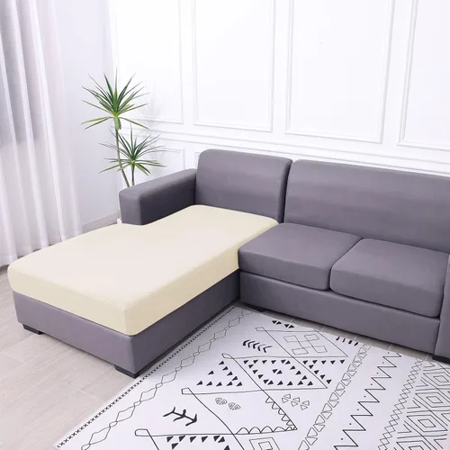 Vista 105 de hyha Fundas impermeables para sofá seccional, fundas de cojín Beige