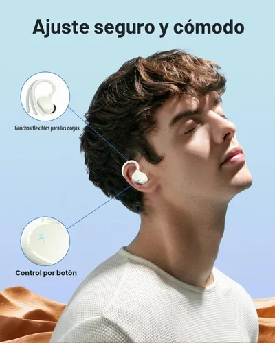 Vista 9 de Auriculares inalámbricos Bluetooth deportivos 2026 con Bluetooth 5.3, 128 horas de reproducción con pantalla LED, potentes graves sobre la oreja