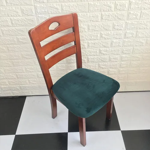 Vista 11 de Juego de 6 fundas de asiento de terciopelo para sillas de comedor, fundas de asiento elásticas para sillas de comedor, fundas de asiento lavables