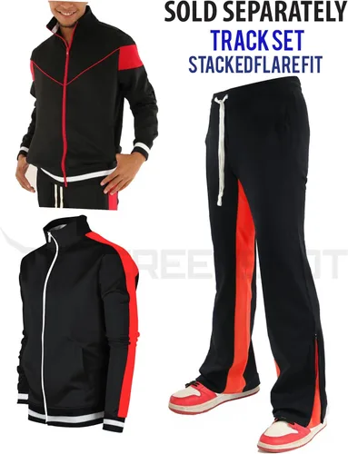 Vista 4 de SCREENSHOT Pantalones deportivos 3202 para hombre, ropa urbana, apilados, acampanados, de alta calidad, pantalones deportivos para entrenamiento