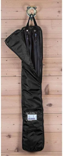 Vista 2 de Dura-Tech Bolsa de cola falsa de lujo, 2 colas, protege las extensiones de cola de caballo, cremallera de fácil acceso, mantiene la cola sin