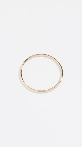 Vista 4 de Zoe Chicco Anillo de banda fina de oro de 14 quilates para mujer, Metal, No aplicable