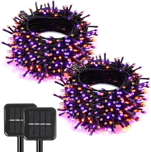 Vista 10 de SyouHome - Guirnalda de luces solares para exteriores, paquete de 6 600 luces LED solares de Navidad Varios
