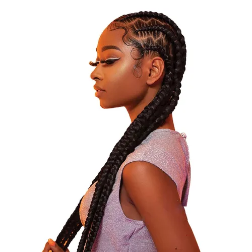 Vista 32 de Sensationnel X-Pression - Trenzas sintéticas prestiradas, 3 unidades, 58 pulgadas, negro azabache 1 Cabello trenzado, Kanekalon, ignífugo