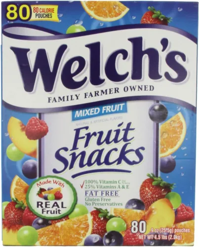 Vista 3 de Fiambrera Perfect Welch's bocadillos de frutas mixtas (0,9 onzas, 66 unidades) ) FDS