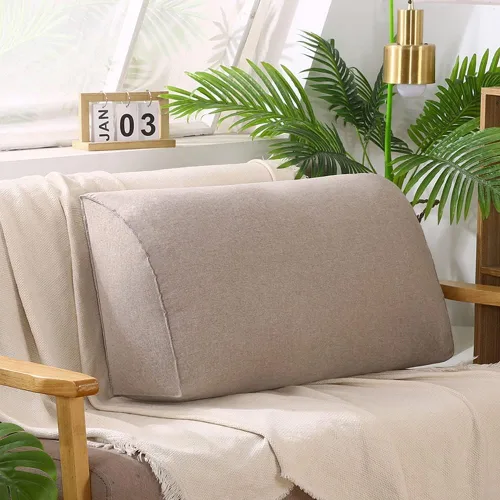 Vista 12 de YURRO Cómodo cojín de respaldo para sofá de 2/3/4 plazas, almohada larga de lectura para cabecero, almohada grande con respaldo de cabecera con Azul