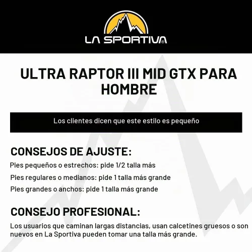 Vista 2 de La Sportiva Botas de senderismo impermeables Ultra Raptor 3 Mid GTX para Negro