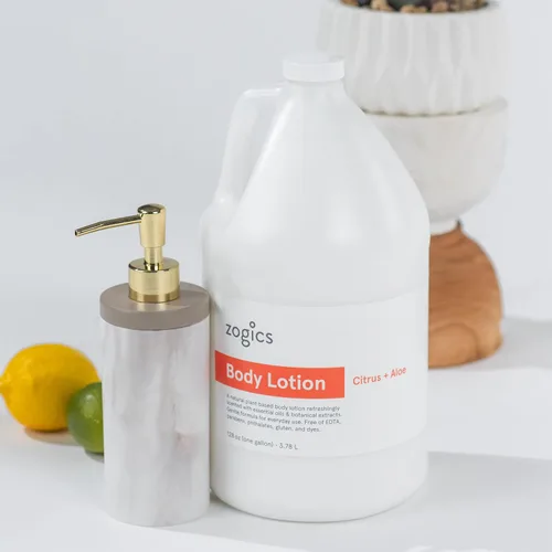 Vista 2 de Zogics Loción corporal hidratante, loción corporal hidratante para mujeres y hombres, fórmula nutritiva hecha con aceites esenciales, ideal