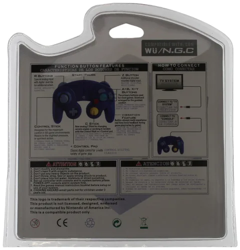 Vista 2 de Gen Two GameCubeWii Compatible Controllers, White