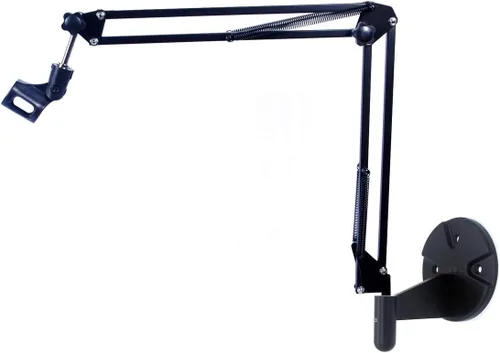 Vista 6 de Soporte de pared para micrófono, clip de soporte de micrófono de suspensión para bola de nieve Blue Yeti, transmisión de radio, sonido de voz