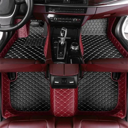 Vista 11 de Alfombra de piso de coche para A B C CLA CLS CLK GLE GLS GLA GLB GLC GLK GL ML G S SL CL SLC R SLK EQA EQB EQC EQS EQE Alfombras impermeables Negro