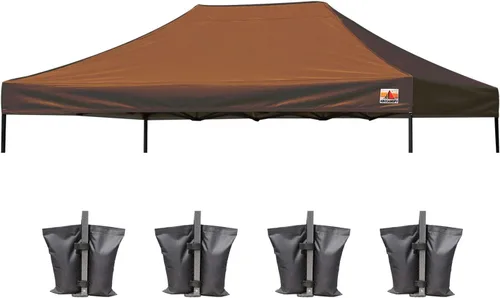 Vista 55 de ABCCANOPY Toldo de repuesto para tienda de campaña desplegable (8 x 8 pies, blanco)