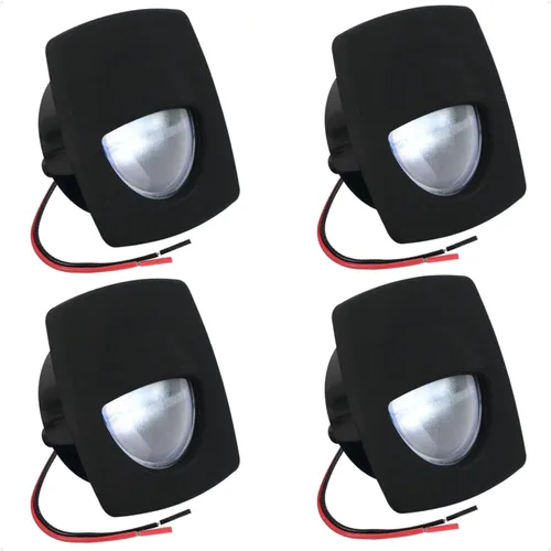 Vista 15 de Five Oceans - Luz LED de pasadizo para embarcación, luces LED azules de cortesía marinas, cuadradas para interior de barco, cubierta, cabina