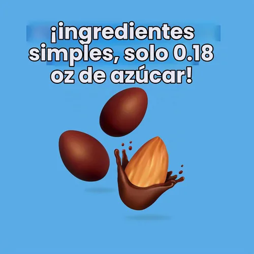 Vista 3 de UNREAL Almendras de chocolate negro - Certificado vegano, sin gluten, comercio justo, sin OMG, sin alcoholes de azúcar o soja (3 bolsas)