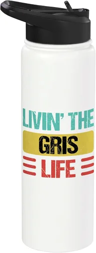 Vista 9 de Gris Name Stainless Steel Insulated Water Bottle Black