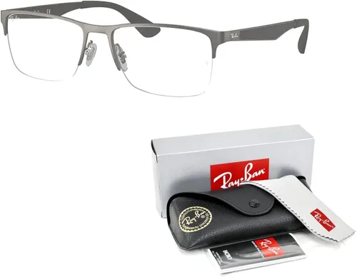 Vista 3 de Ray-Ban RX6335 - Lentes rectangulares para hombres y mujeres + paquete con kit de lentes de cortesía de diseñador iWear