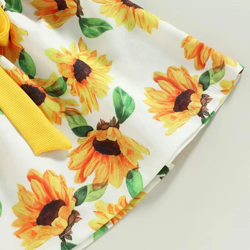 Vista 68 de TheFound Trajes de verano para niñas pequeñas, sin mangas, de punto acanalado, halter, pantalones cortos, ropa para recién nacidos, conjunto de 3