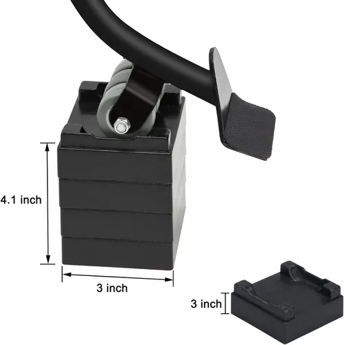 Vista 5 de Herramienta elevadora de muebles y electrodomésticos, elevadores de metal para mudanzas de muebles pesados con deslizadores y ruedas hasta 1000