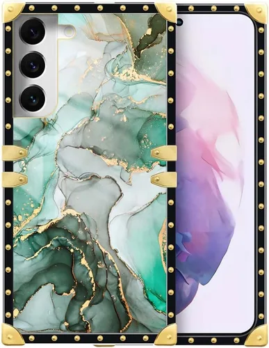 Vista 60 de Funda compatible con Samsung Galaxy S10 4G, TPU suave de lujo y parte trasera de policarbonato duro para niñas y mujeres, funda protectora a prueba