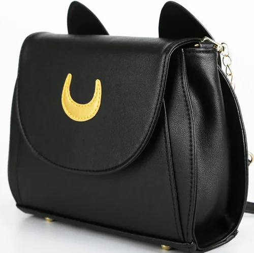 Vista 3 de LoveWLC Lady Sailor Moon - Bolso de hombro con orejas de gato Luna