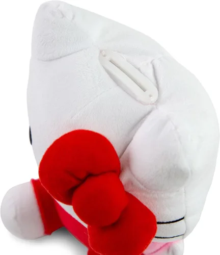 Vista 3 de Silver Buffalo Sanrio Hello Kitty en Pose de Sentarse Banco de Monedas de Peluche Suave