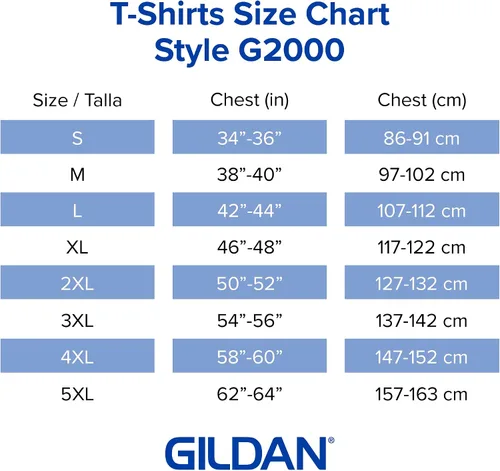 Vista 4 de Gildan - Camiseta de ultraalgodón estilo G2000 para hombre, paquete múltiple