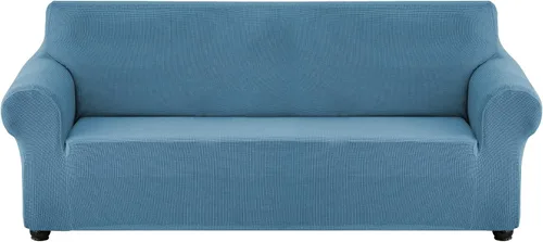 Vista 30 de CONRUSER Funda elástica para sofá, impermeable, funda de sofá suave, protector de muebles con parte inferior elástica para niños, mascotas Aqua