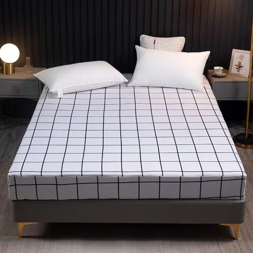 Vista 10 de Juego de sábanas bajeras con estampado de mármol, tamaño individual, elegante, de lujo, color negro, para niños, adolescentes, adultos, decoración