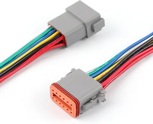 Vista 8 de Newdeli Deutsch - Kit de conectores de 12 pines, impermeable, conector eléctrico de 16 AWG macho y hembra, conectores de cable automotriz