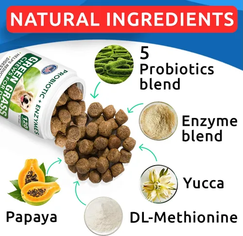 Vista 4 de BARK&SPARK Masticables totalmente naturales para quemar hierba para perros, protector de manchas de césped para orina, golosinas para restaurar