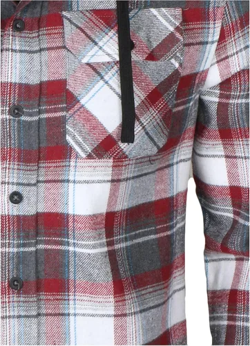 Vista 2 de 9 Crowns Camisa ligera de franela a cuadros para hombre