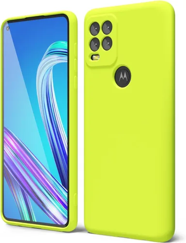 Vista 17 de oakxco para Motorola Moto G Stylus 5g 2021 Funda de teléfono de silicona líquida, delgada y suave, de goma de caucho, TPU, cubierta simple y lisa