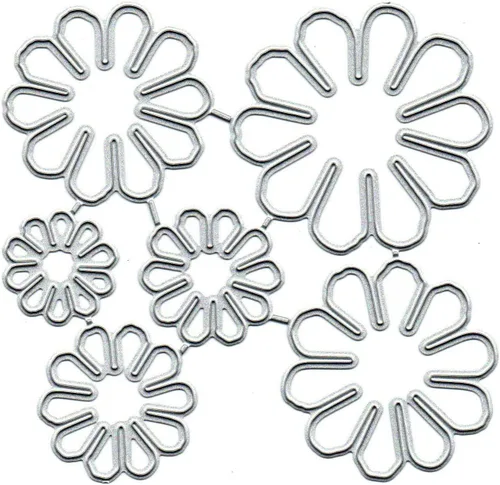 Vista 2 de 6 troqueles de metal de flor de peonía para hacer tarjetas, hojas de primavera, troqueles de corte, plantillas de corte, álbumes de recortes, álbum