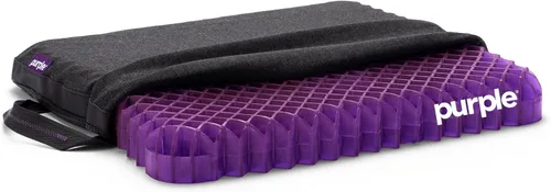 Vista 8 de Purple Cojín para espalda. GelFlex Grid Molded to Your Lower Back, Adjustable Strap - Pressure-Reducing, Temperature-Neutral - Made in USA