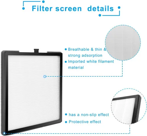 Vista 2 de Pantalla de filtros de colector de polvo de uñas con 2 piezas de repuesto para máquina de vacío de polvo de uñas