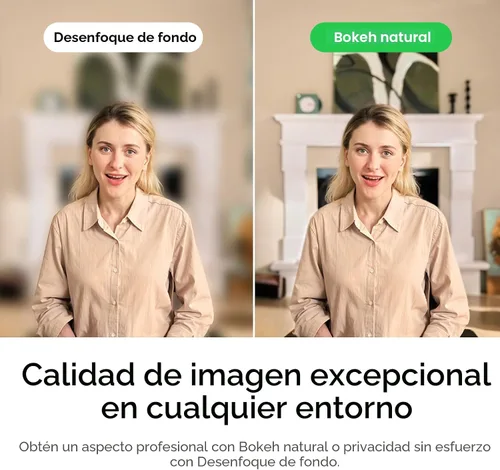 Vista 4 de Insta360 Link 2 - Cámara web PTZ 4K para PC/Mac, sensor de 1/2 pulgada, seguimiento AI, HDR, micrófono con cancelación de ruido AI, control