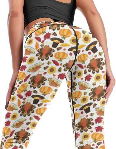 Vista 2 de Pantalones de yoga de cintura alta para mujer, elásticos en 4 direcciones, suaves, para correr, entrenamiento, pantalones deportivos de yoga