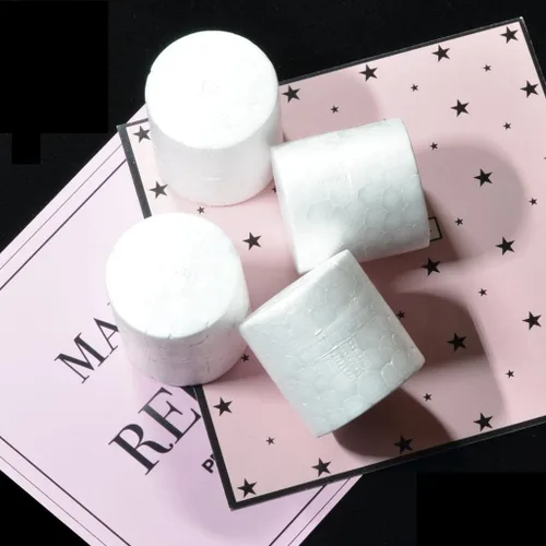 Vista 3 de 10 piezas de material de espuma con forma de cilindro para niños, juguetes hechos a mano, manualidades, 1.5x1.5 in