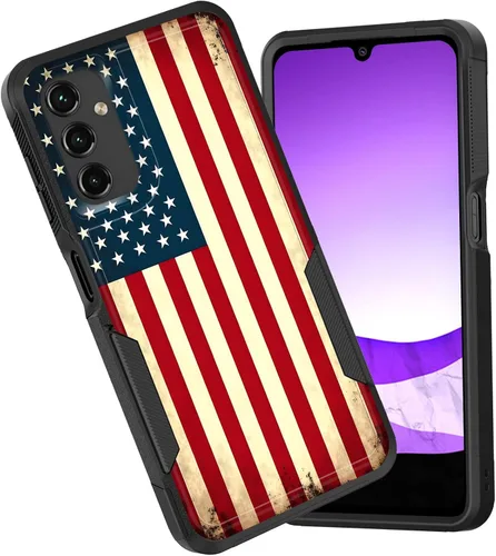 Vista 125 de Funda para Galaxy A15 5G, doble capa híbrida resistente a prueba de golpes, policarbonato duro, silicona suave, TPU, funda protectora para Samsung