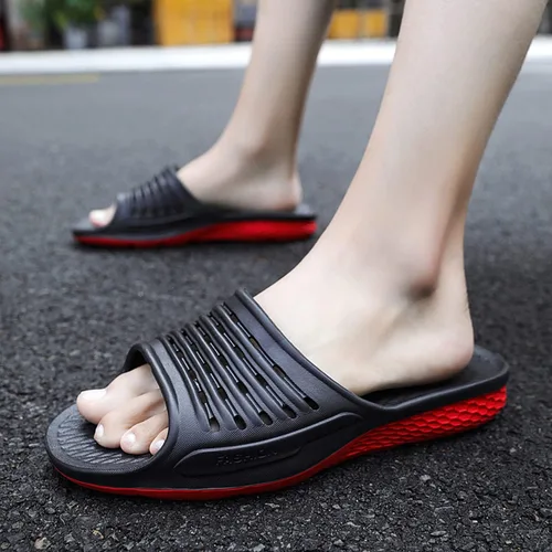 Vista 5 de WOJWSKI Sandalias deportivas para hombre, con soporte de arco, antideslizantes, puntera abierta, para exteriores, interiores, verano, playa, zapatos