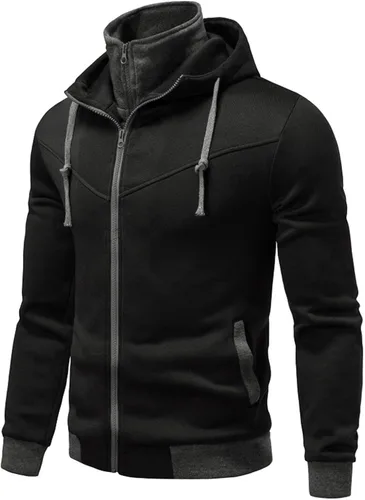 Vista 2 de Men's Hoodie Sweatshirts Long Sleeve Baggy Cotton Tops with Hood Regular Fit Breathable Print Graphic Pullover