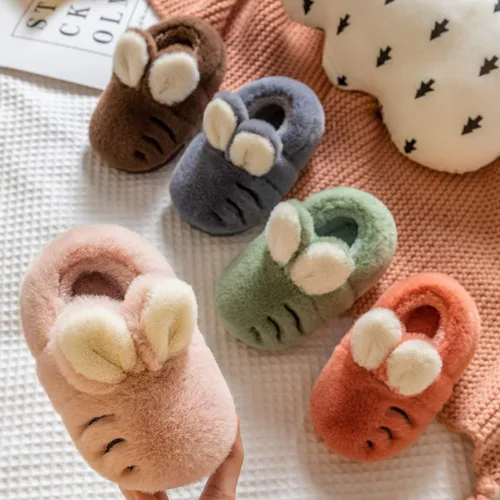 Vista 4 de Zapatillas de conejo suave para niños y niñas